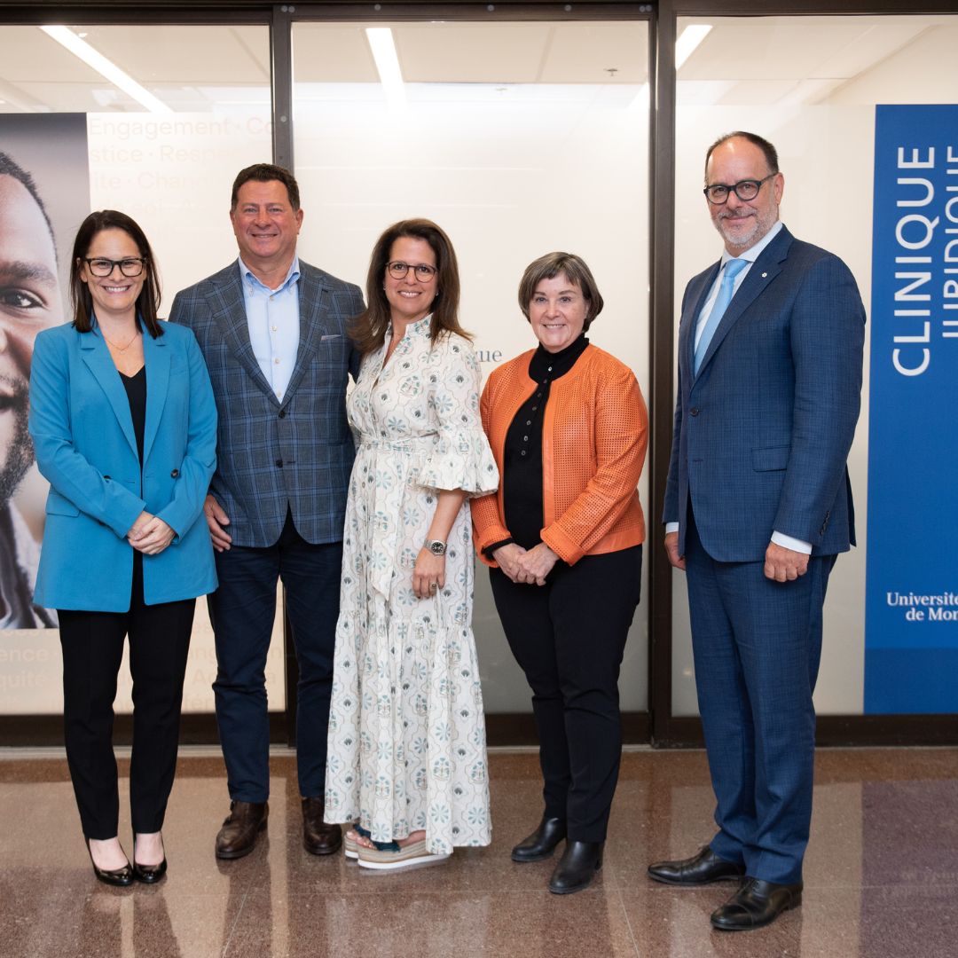 Don majeur de la Fondation Rossy pour la clinique juridique de l'UdeM